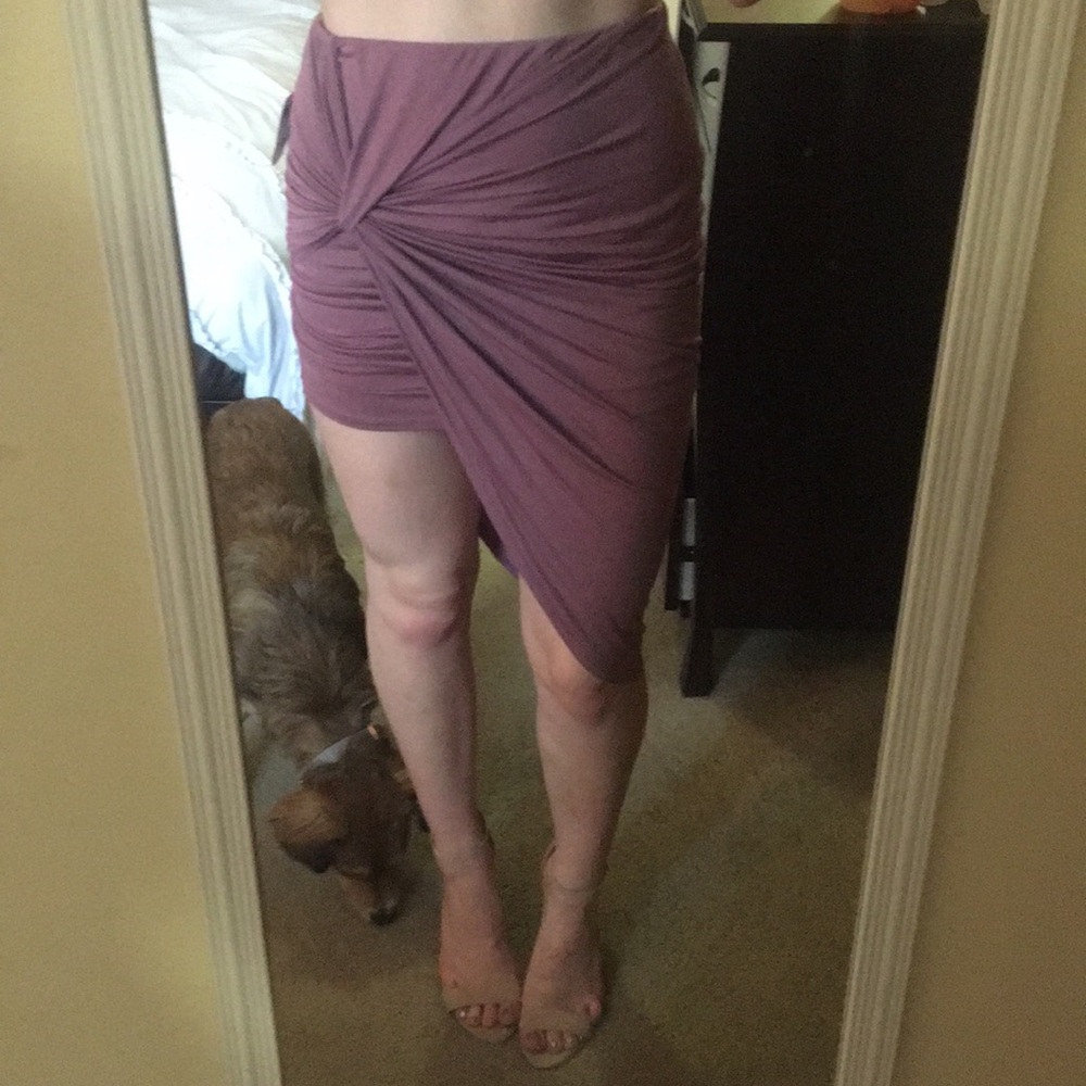 Charlotte Russe mauve skirt